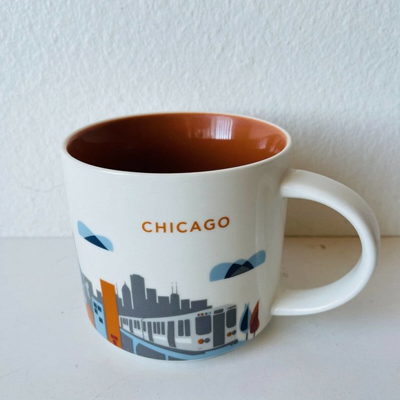 Starbucks You Are Here Chicago Coffee Mug 14 Oz